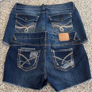 Amethyst and Wallflower Denim Shorts, set of two